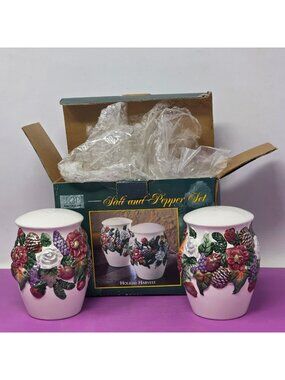 JCP Home Collection Holiday Harvest Salt And Pepper Set In Original Box